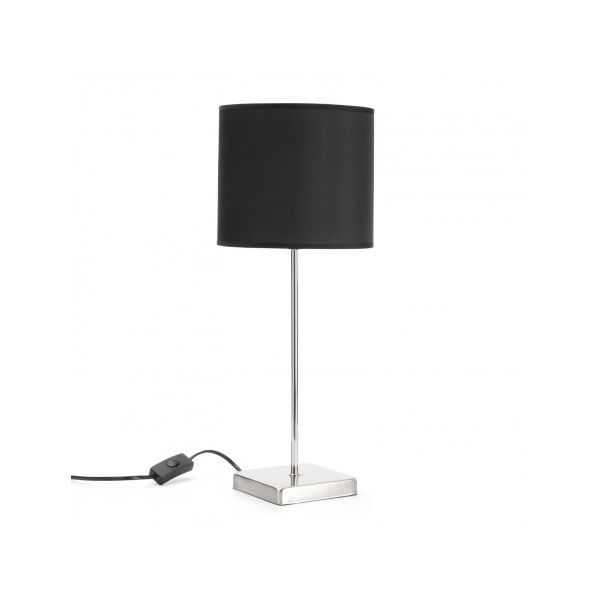 LAMPARA MESA 60CM METAL NEGRA