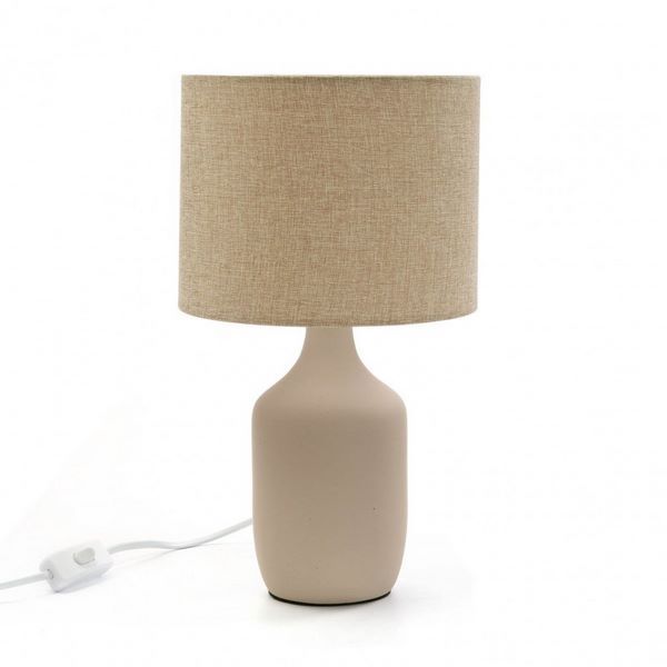LAMPARA DE MESA BEIGE 
